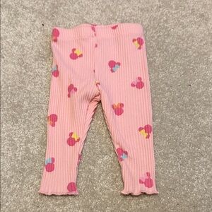 Disney Pink Kids Casual Bottoms with Mickey Mouse Print